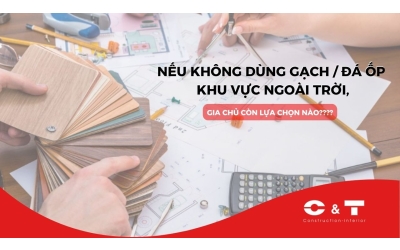 KHU VỰC NGOÀI TRỜI, GIA CHỦ KHÔNG DÙNG GẠCH / ĐÁ, VẬT LIỆU NÀO ĐƯỢC SỬ DỤNG????